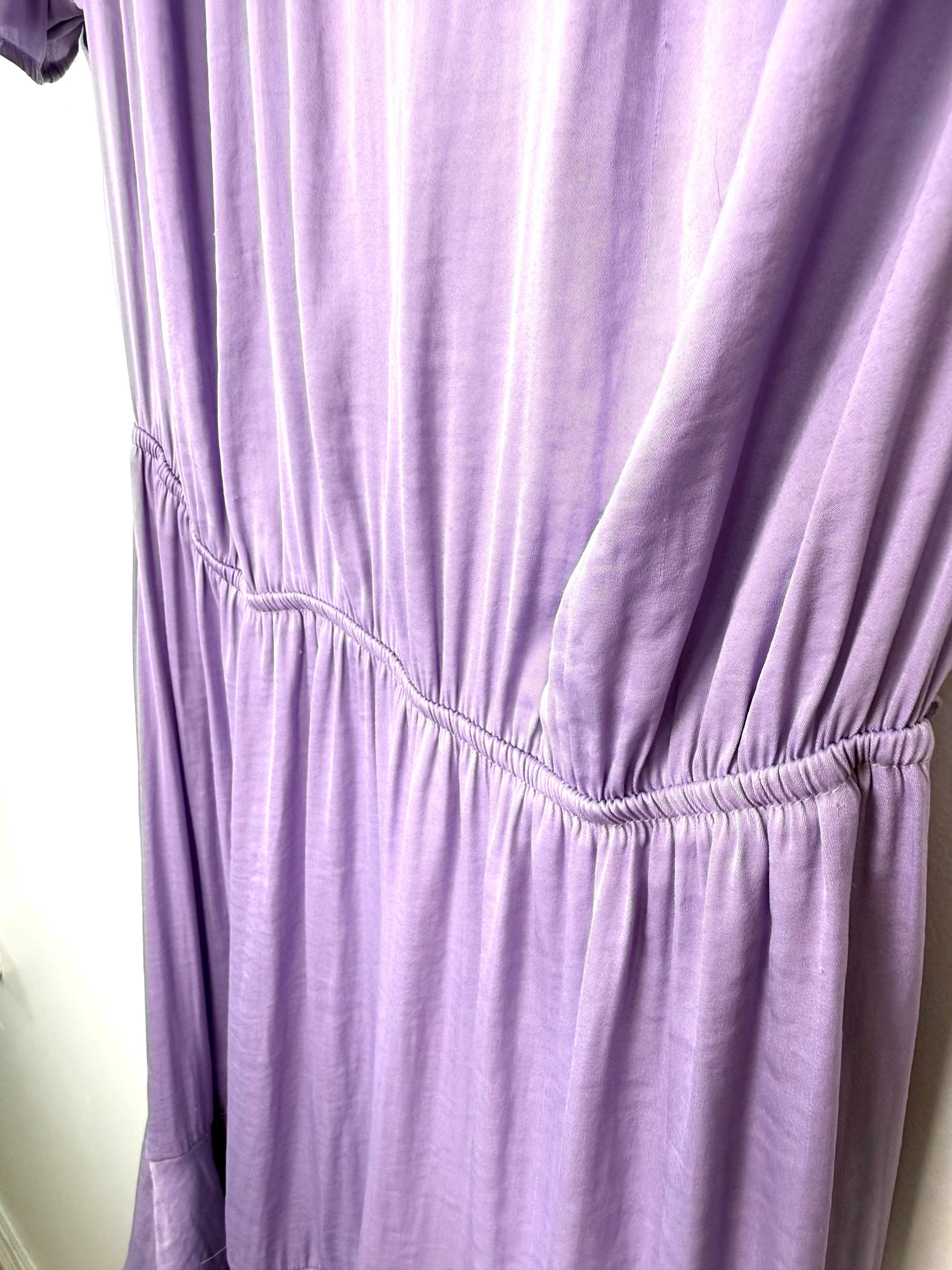 Elastic waist detail Simply Vera Vera Wang purple summer dress