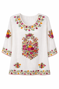 Embroidered tunic size large at Blue Sparrow Resale Shop 