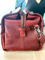 End view Ted Baker London Leather Duffle Bag