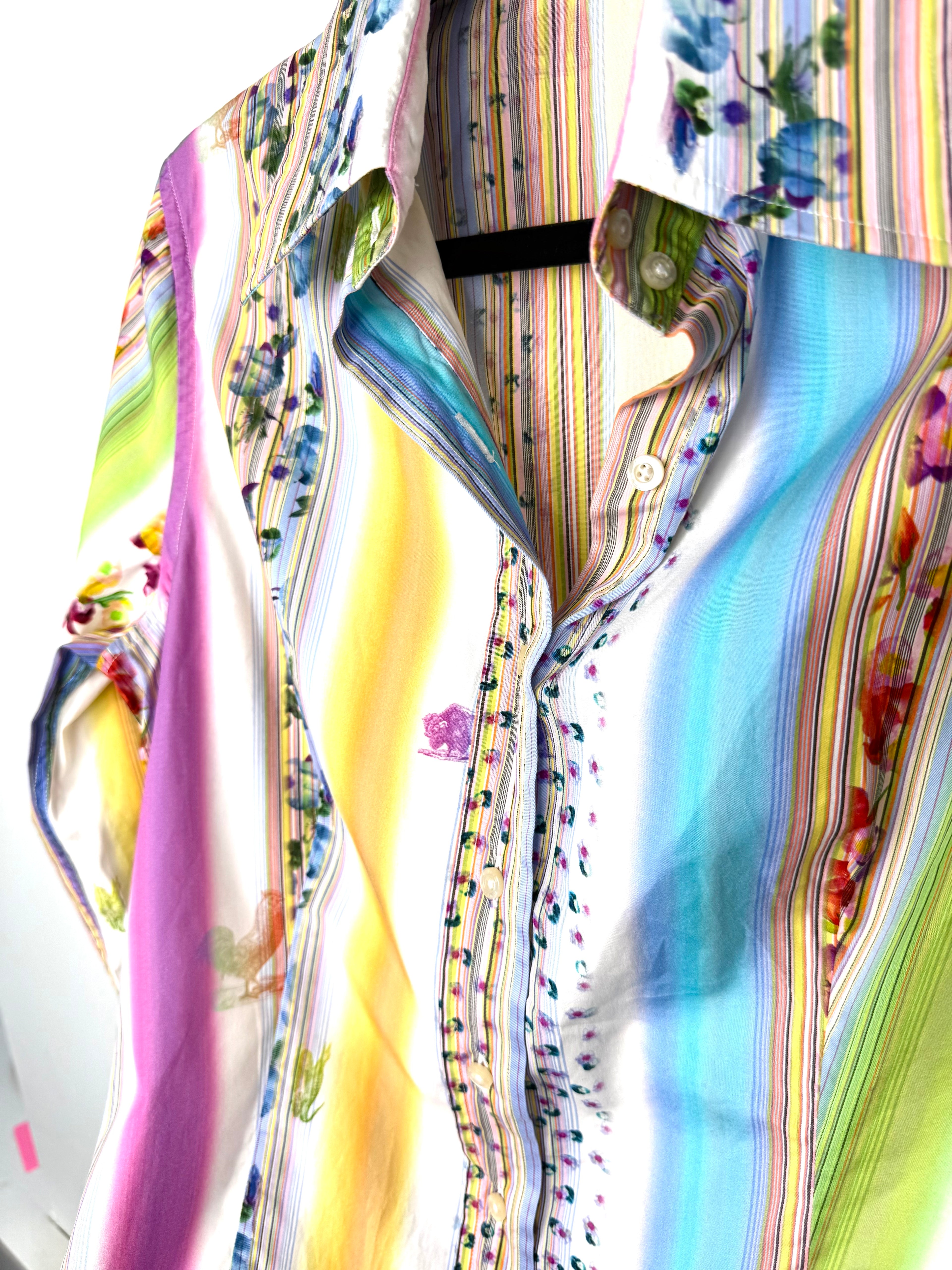 Etro Milano  Italian Designer Blouse collar detail 