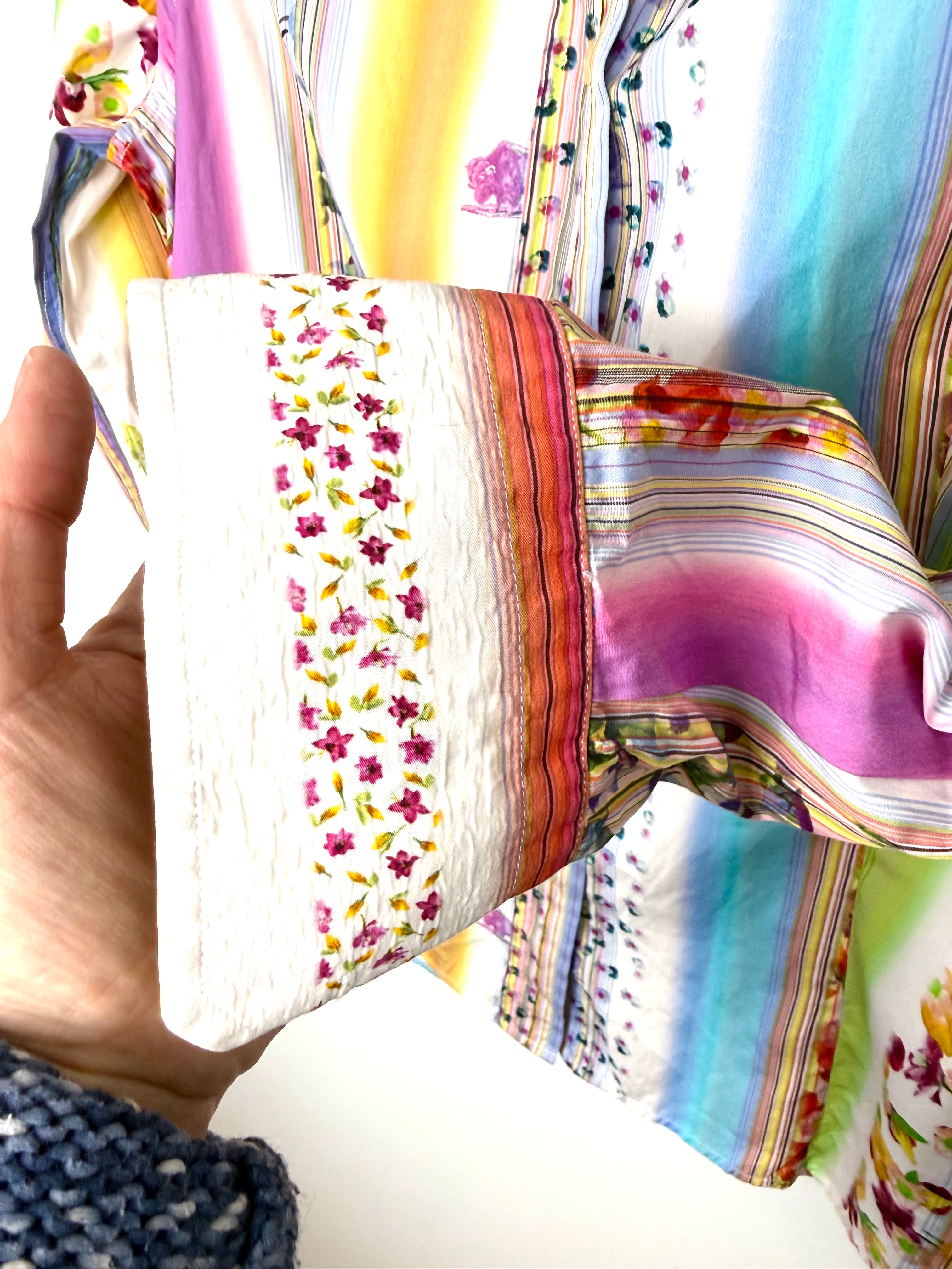 Etro Milano  Italian Designer Blouse cuff detail 