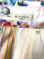 Etro Milano  Italian Designer Blouse inside tag 