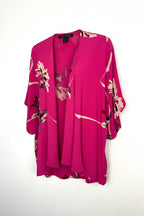 French Connection Floral Kimono | Romantic Boho Layering Piece at Blue Sparrow Shop on white background