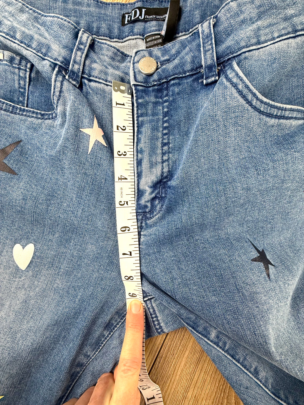 French Dressing Jeans | Olivia Fit | Size 10 at Blue Sparrow Shop  measuring 9" rise