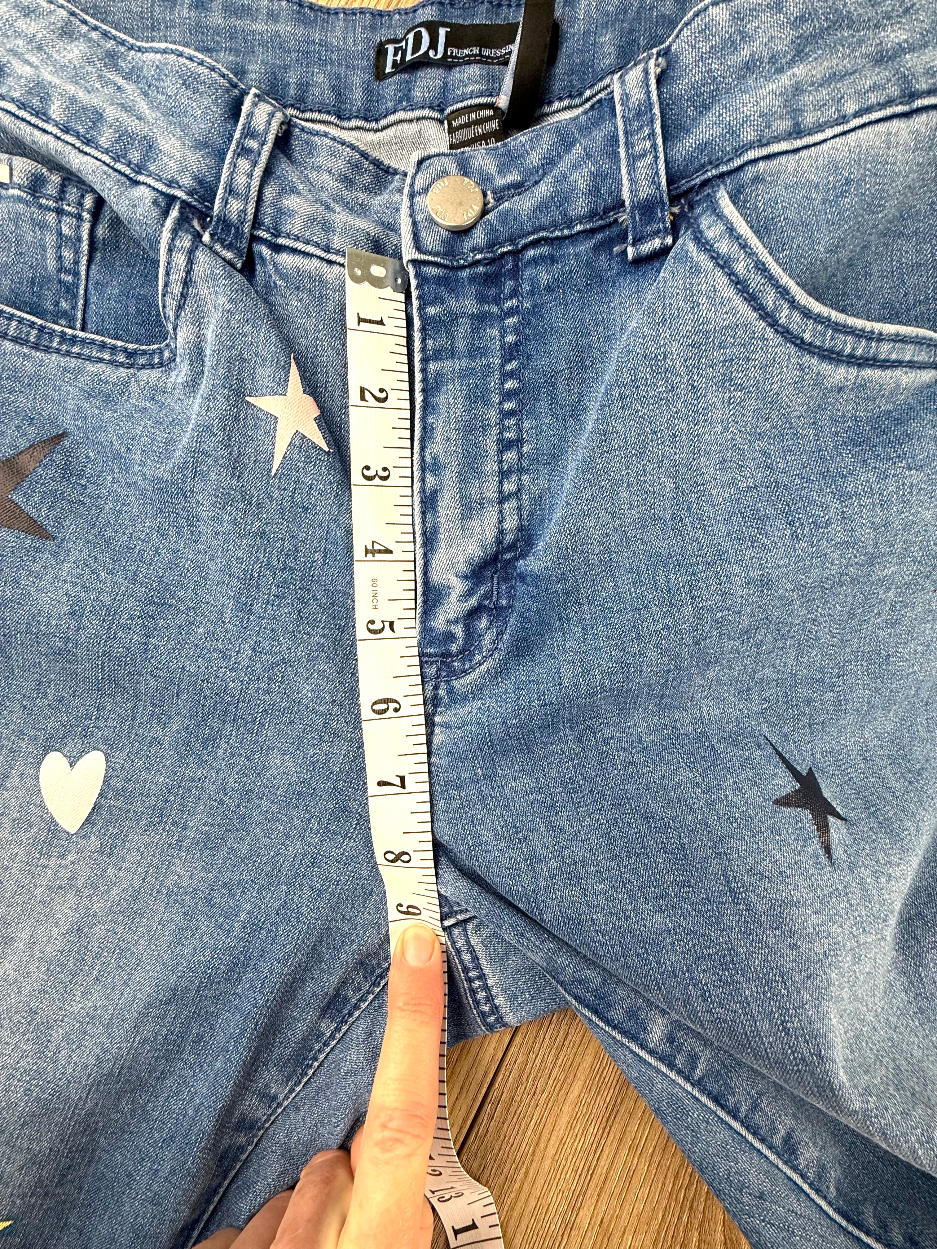 French Dressing Jeans | Olivia Fit | Size 10 at Blue Sparrow Shop  measuring 9" rise