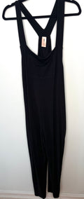 Smash + Tess Mia Jumpsuit black bamboo blend size small front view.