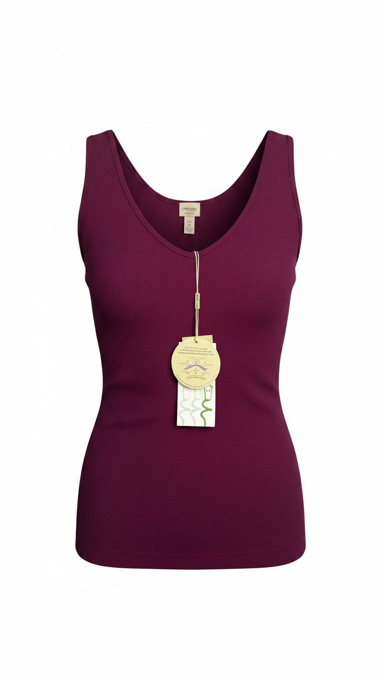 Fuscia coloured Bamboo Tank top by C'est Moi at Blue Sparrow Shop 