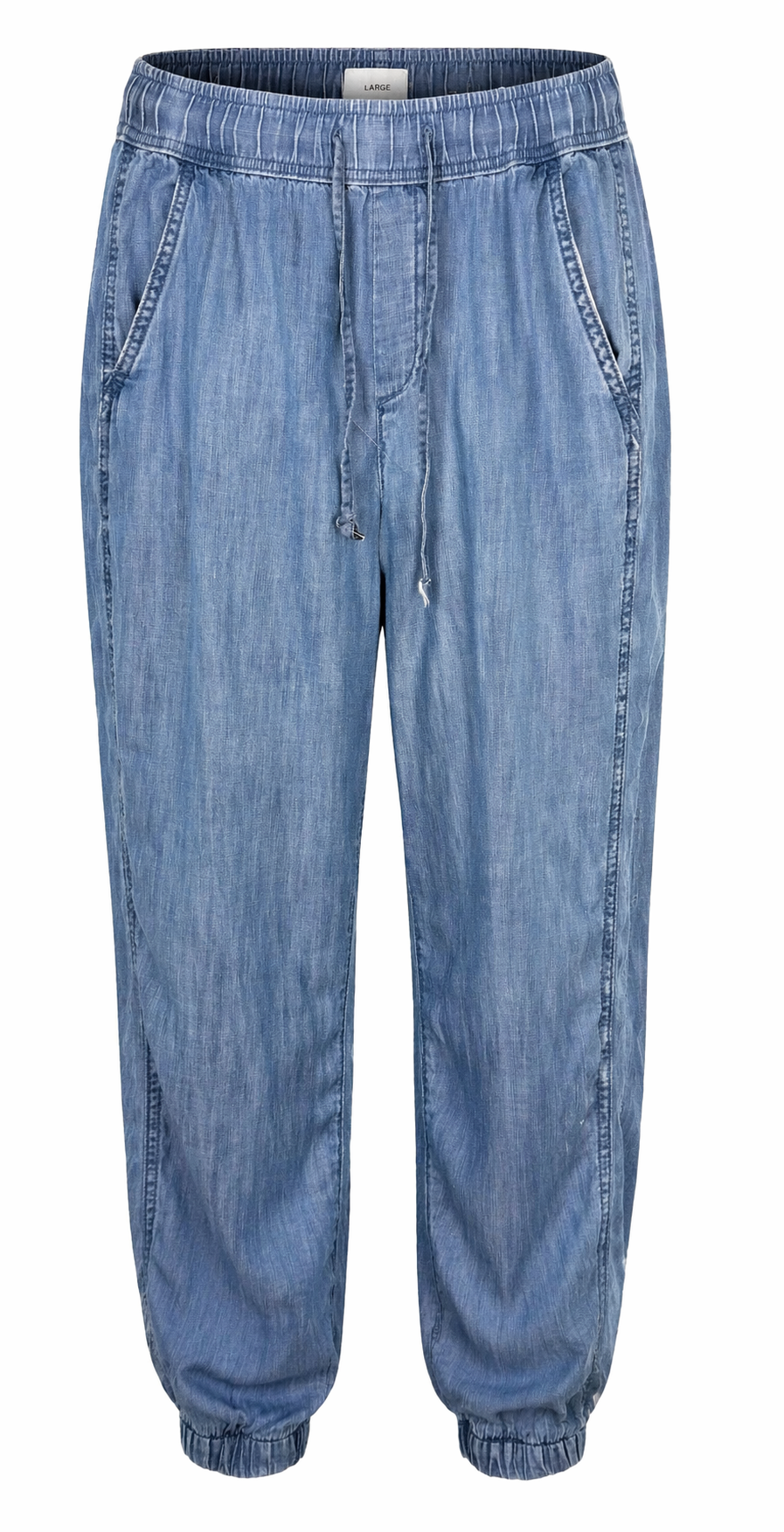 GAP Chambray Denim Jogger Pants | Size S/M at Blue Sparrow Shop