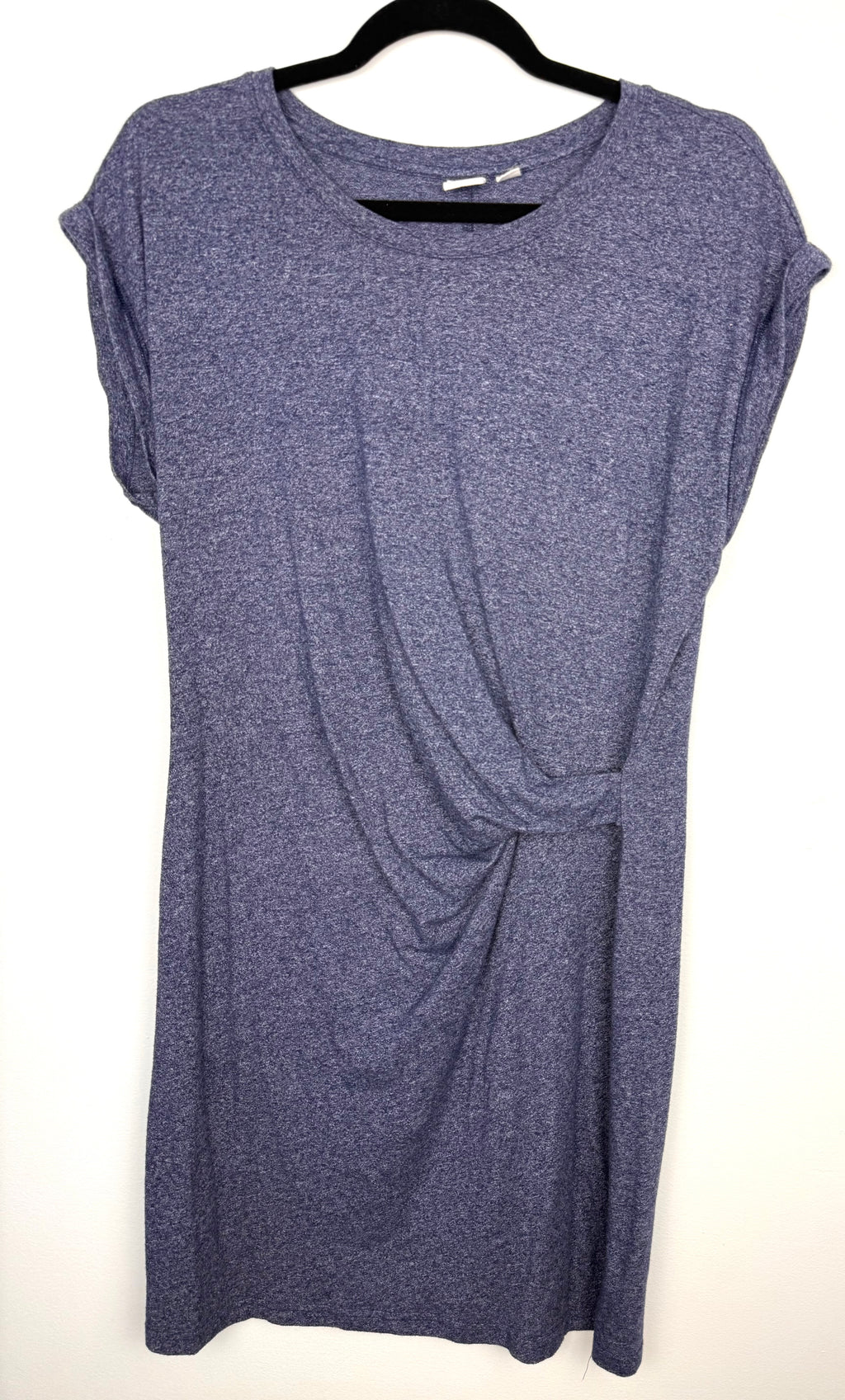 GAP Knotted Universally Flattering T-Shirt Dress | Size M at Blue Sparrow Shop on hanger
