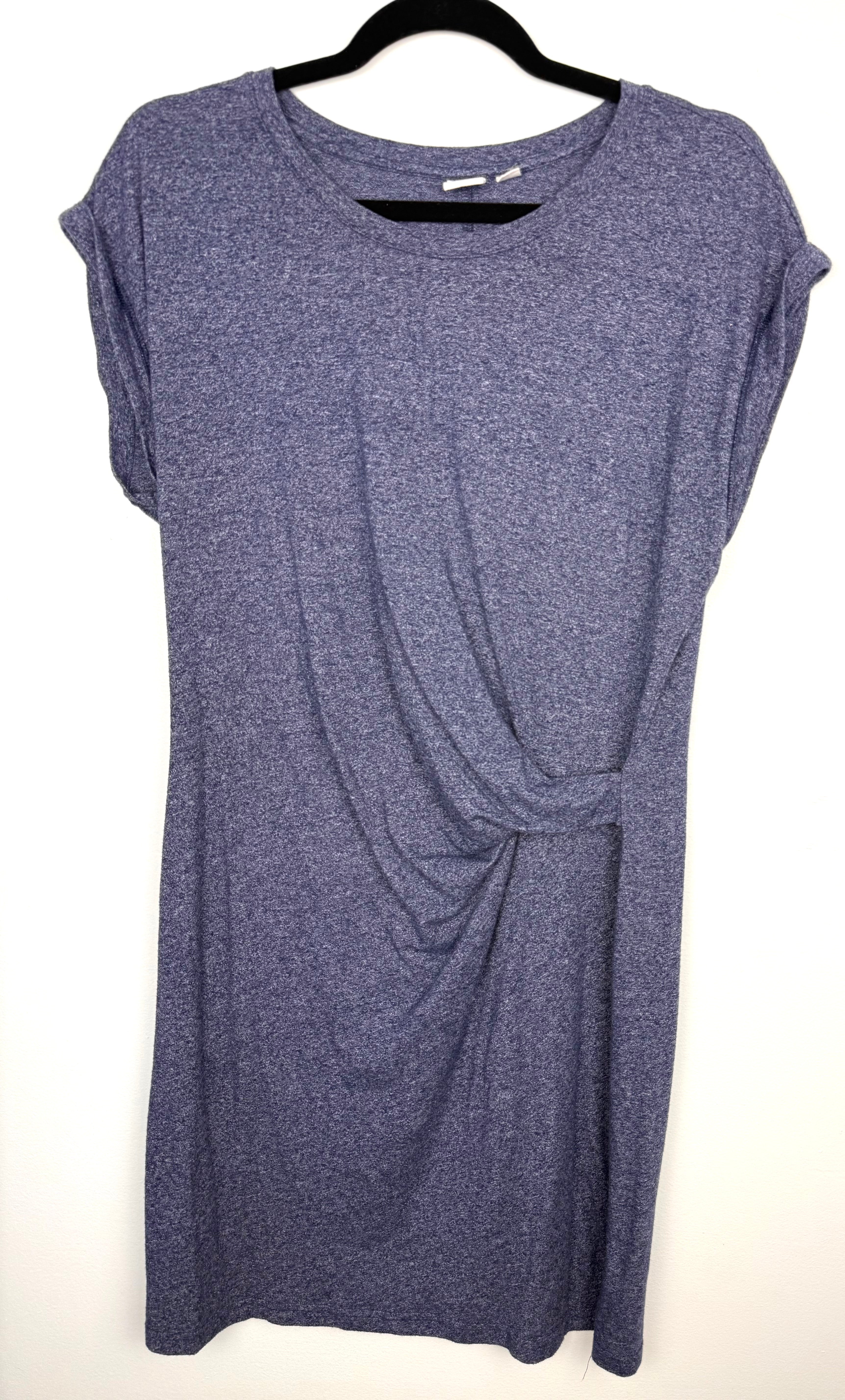GAP Knotted Universally Flattering T-Shirt Dress | Size M at Blue Sparrow Shop on hanger