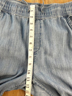 Gap chambray jogger jeans measuring 11" waist to crotch