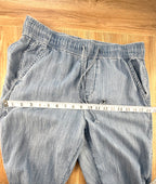 Gap chambray jogger jeans measuring 36" hips