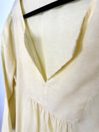 Gap lightweight linen texture women summer top breathable minimalist style showing closeup of neckline