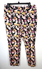 H&M Slim Fit Ankle Pants with floral pattern  on hanger