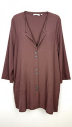 Habitat Button-Front Tunic | Size L  at Blue Sparrow Shop