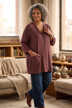 Habitat Button-Front Tunic | Size L