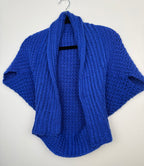 Hand Knit Bolero Convertible Shrug on hanger