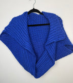 Hand Knit Bolero Convertible Shrug  reversed side up 