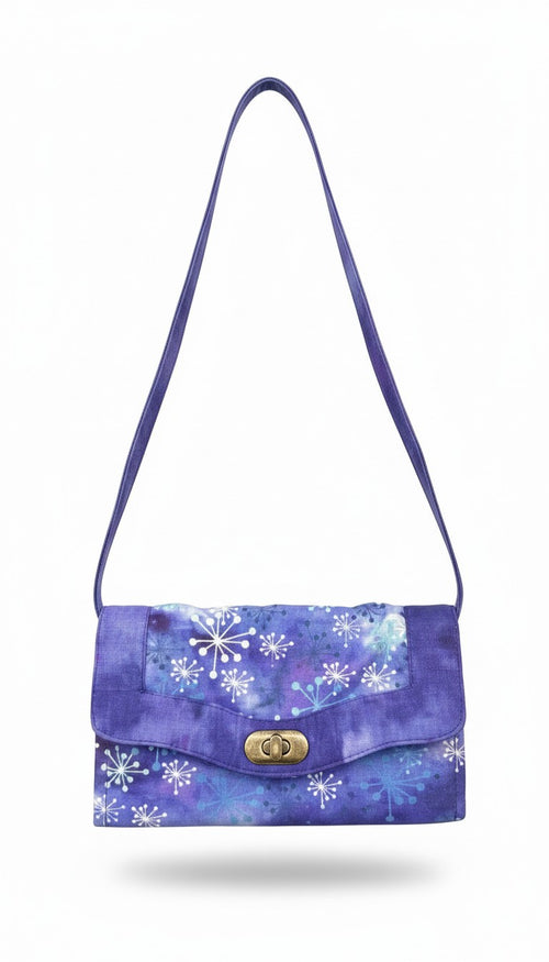Artisan Quilted Batik Crossbody Wallet Bag at Blue Sparrow Shop 