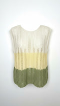 Handmade Crochet Sweater Vest | Size M/L at Blue Sparrow Shop