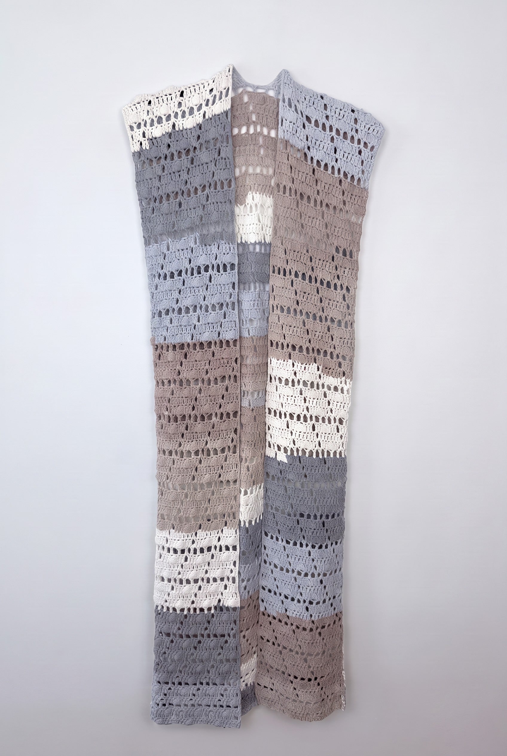 Handmade Long Vest | Size S on white background