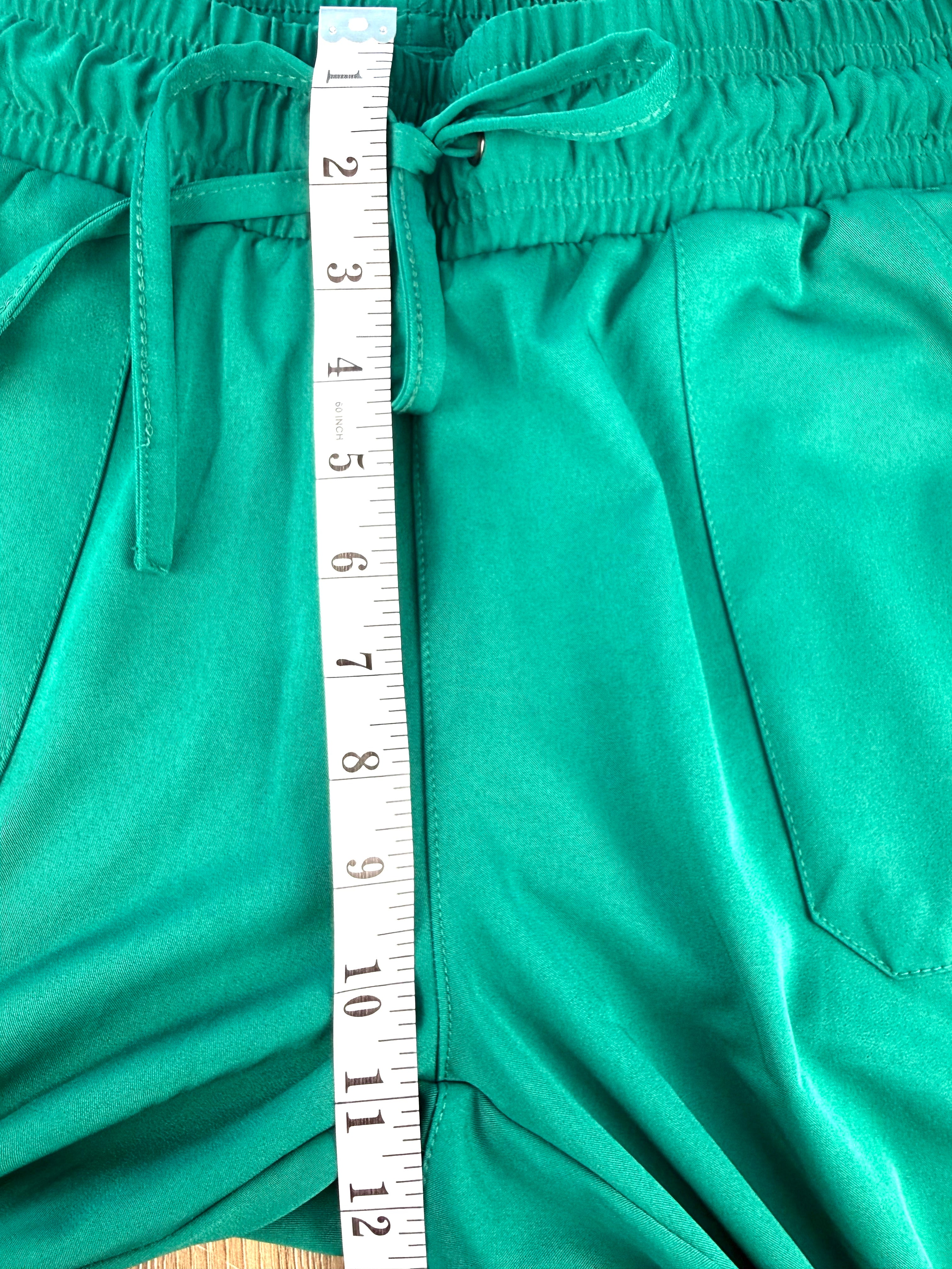 Healing Hands jogger-style pants measuring 11" waist to crotch 