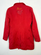 Heart pattern Y2K Desigual jacket  back view 
