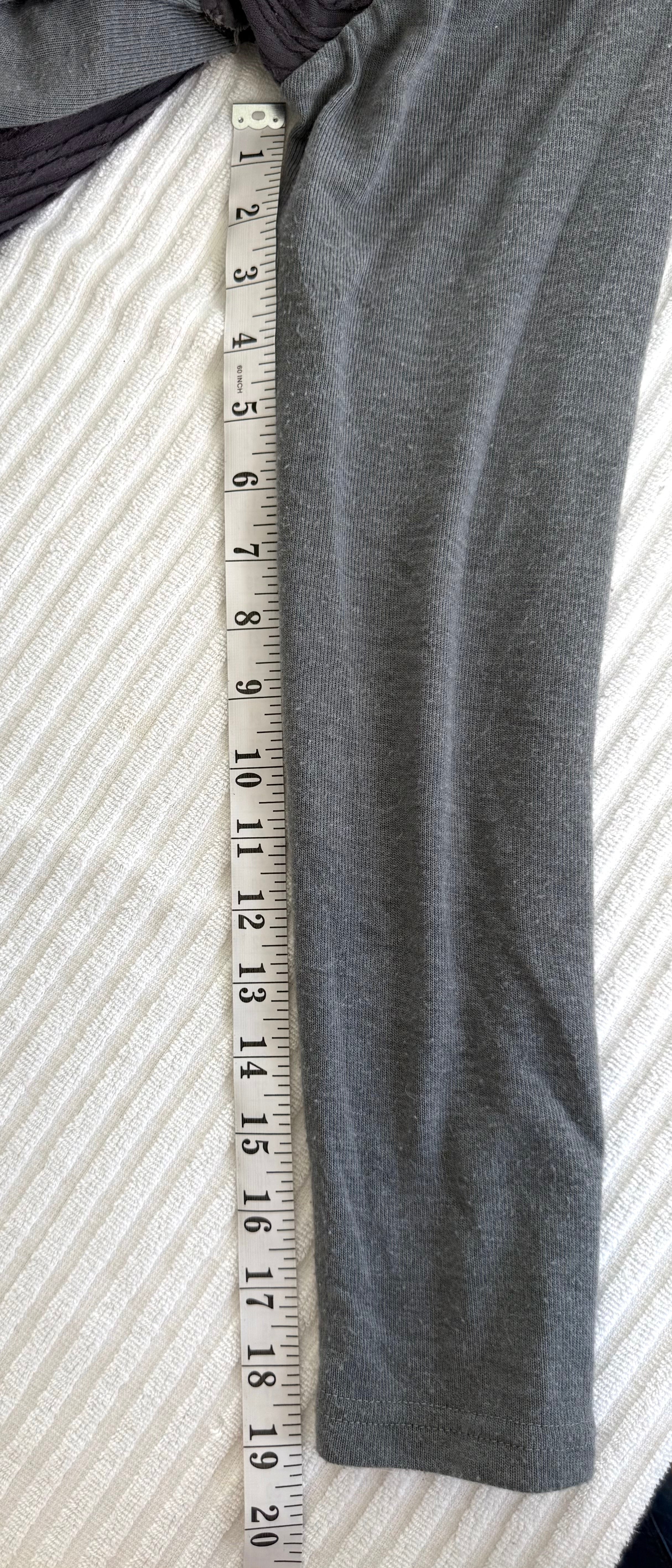 Hypnose Grey Mixed-Media Layered Cardigan | Size S/M measuring 19" sleeve