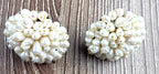 Faux Pearl Cluster Dome Stud Earrings