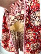 NWT 55% Linen Floral Midi Skirt | Size L