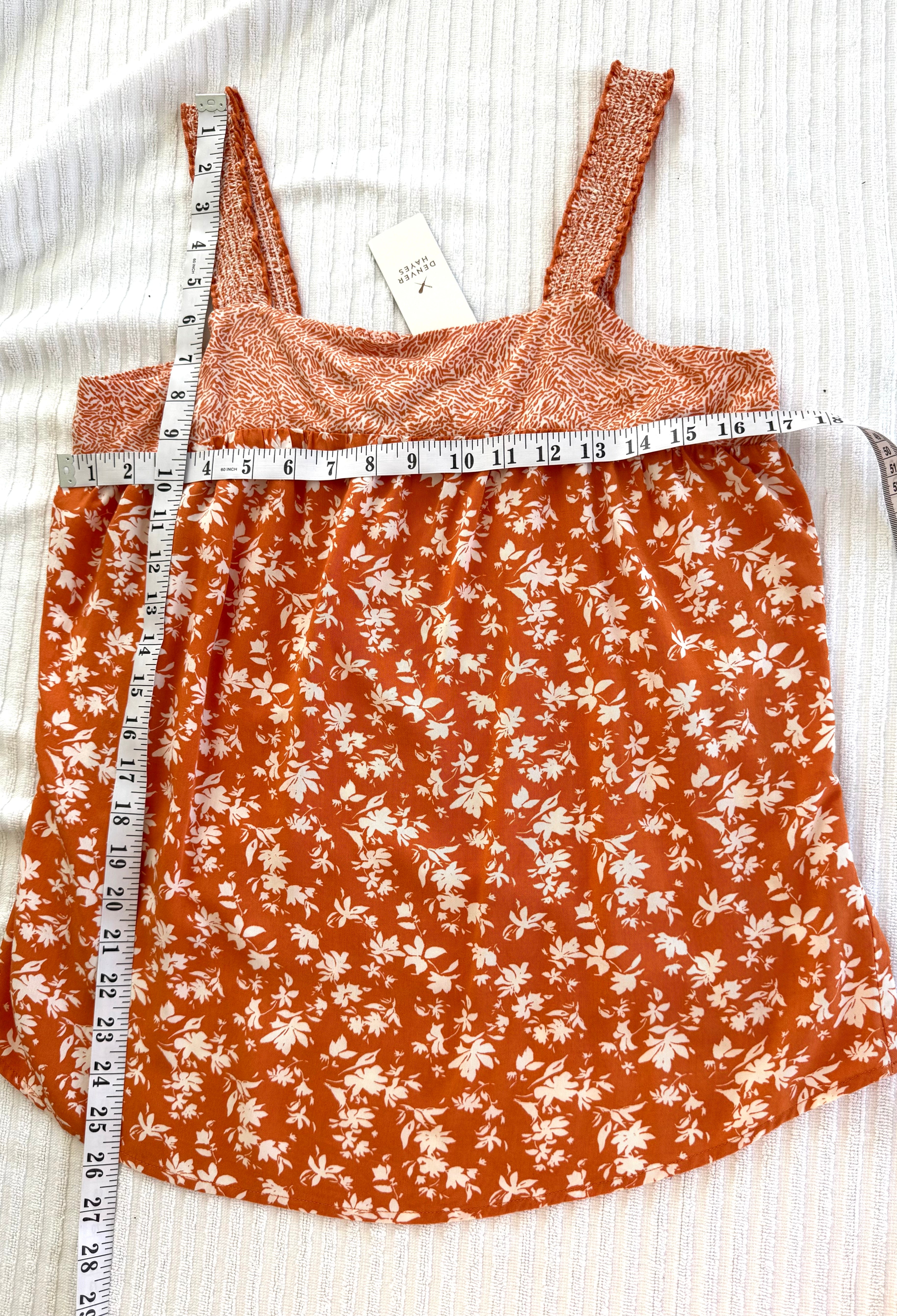 100% Cotton NWT Denver Hayes Sleeveless Top | Size S