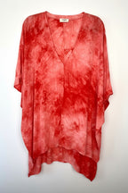 Umgee Tie Dye Tunic Top | Oversized Boho Cover Up | Resort Wear