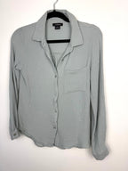 100% Cotton Button Front Shirt | Size S