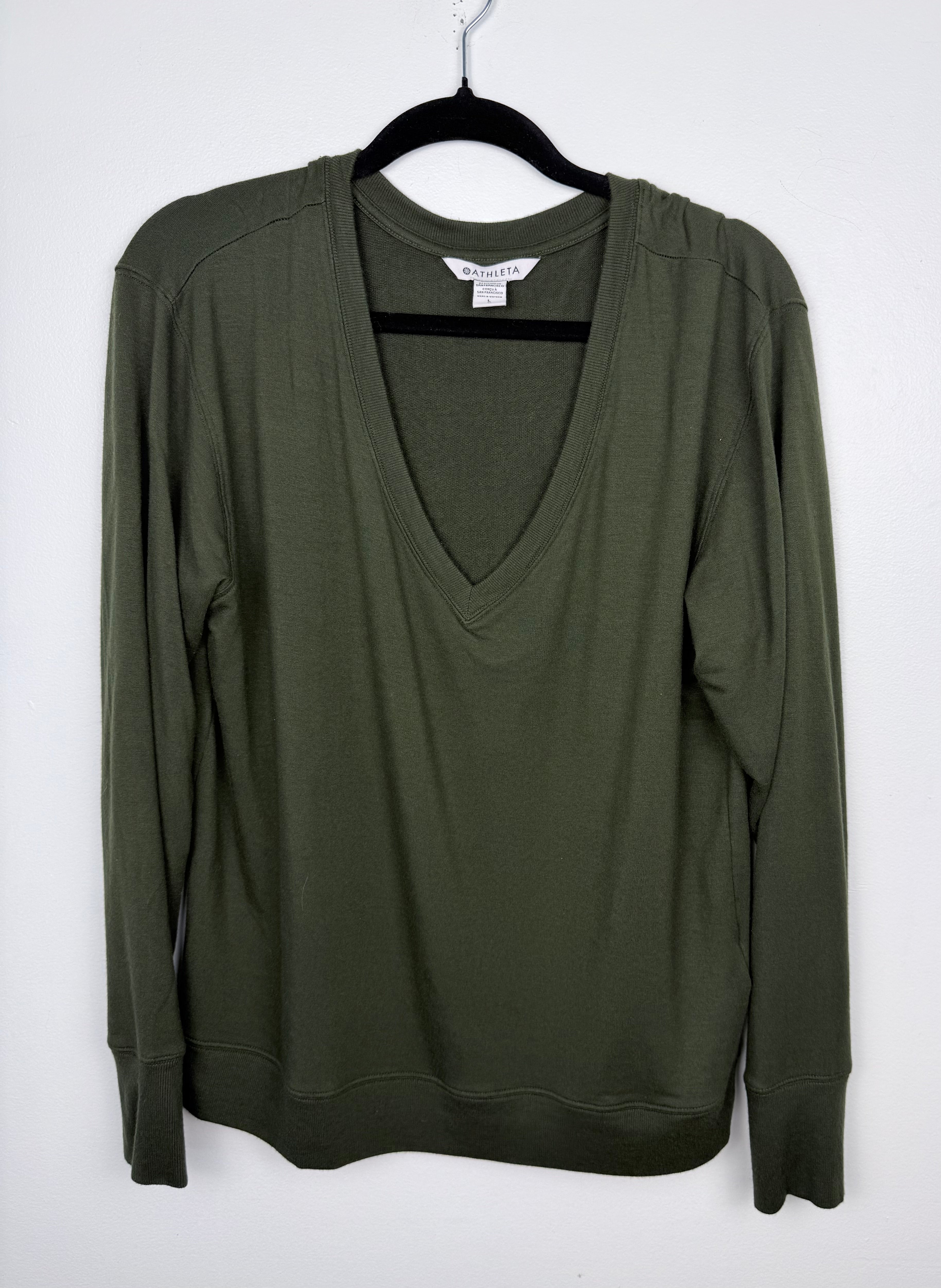 Athleta V Neck Sweater | Size L