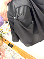 Inside pocket detail on Sympli Made in Canada Black Sleevless Tunic