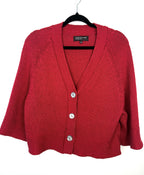 Jones New York red cardigan size L