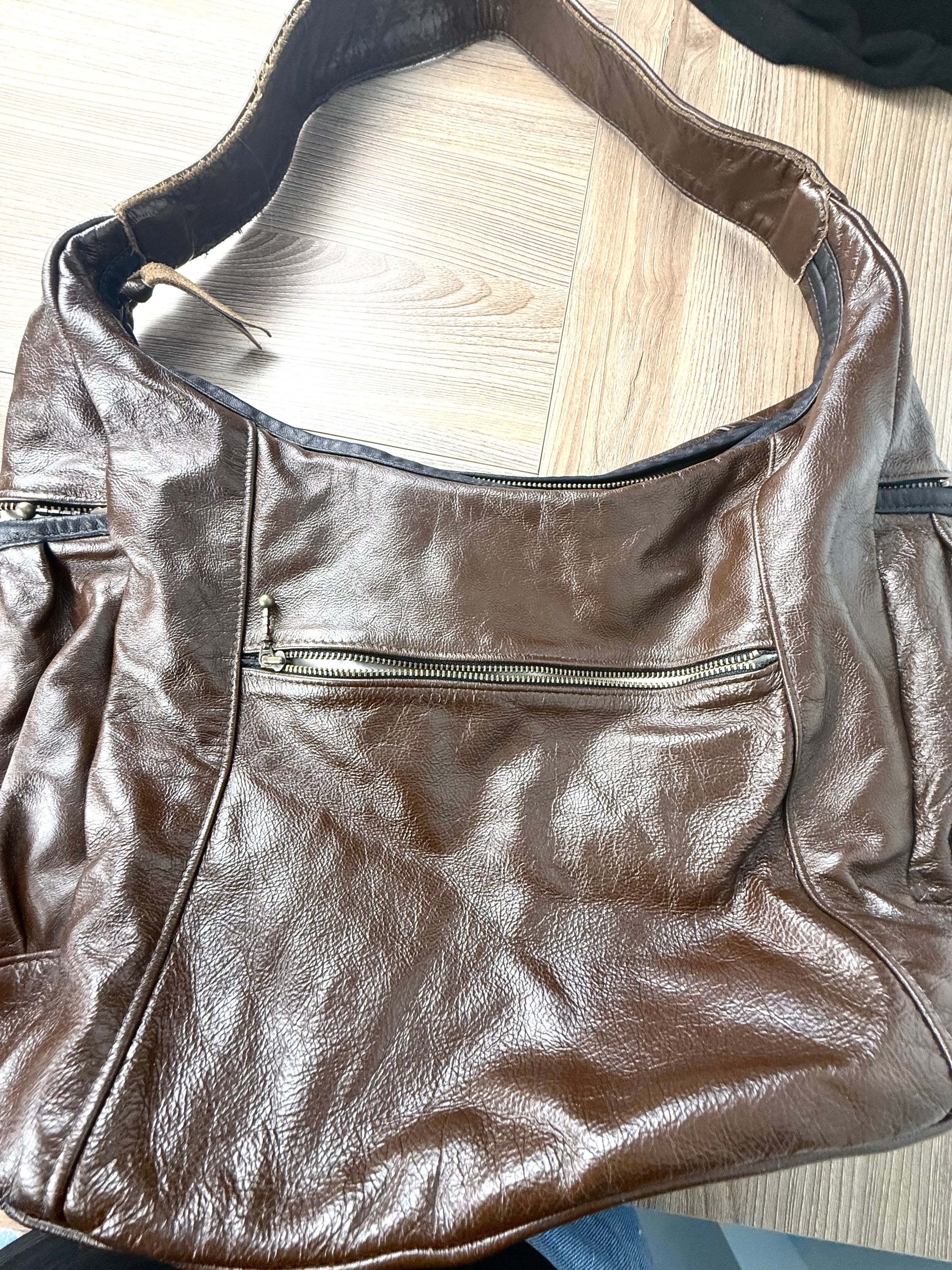 Karen Gunn Handmade Leather Crossbody Bag-The Ella and Louella soft leather bag full view