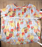 Kensie floral sheer top measuring 40" bust 