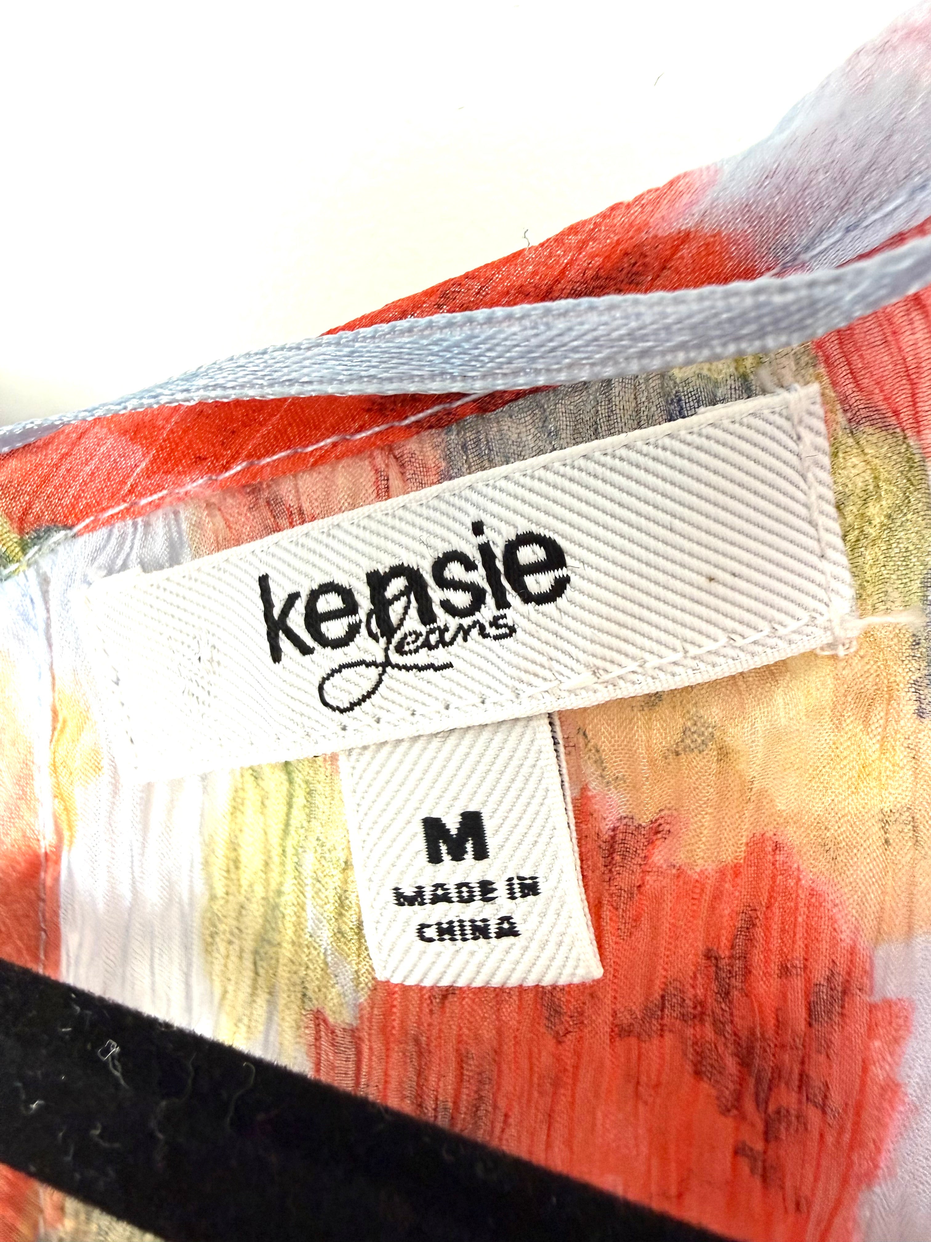 Kensie sheer summer top size medium tag