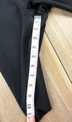 Kit and Ace black high-waist biker shorts measuring10" inseam