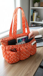LUG Multi-Pocket Travel Tote | Carry-All | Lug Travel bag at Blue Sparrow Shop resale Canada  packed for work