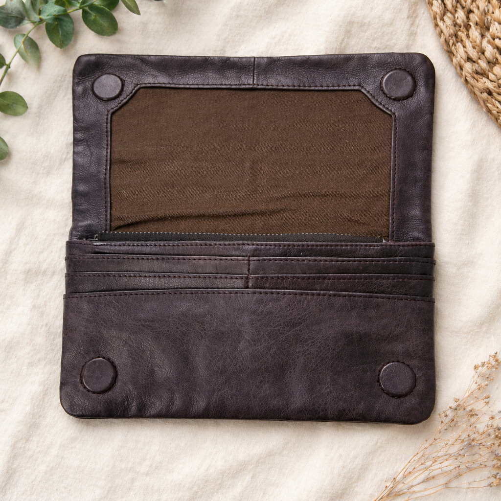 Latico Leathers Wallet shown on flatlay