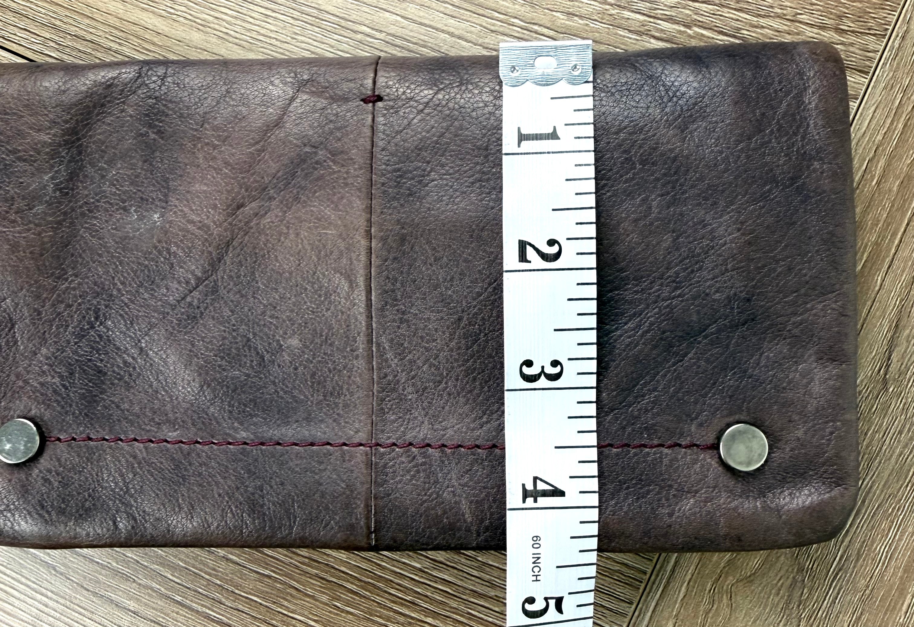 Latico Leathers best selling Terry Leather Wallet measuring 4.5" tall