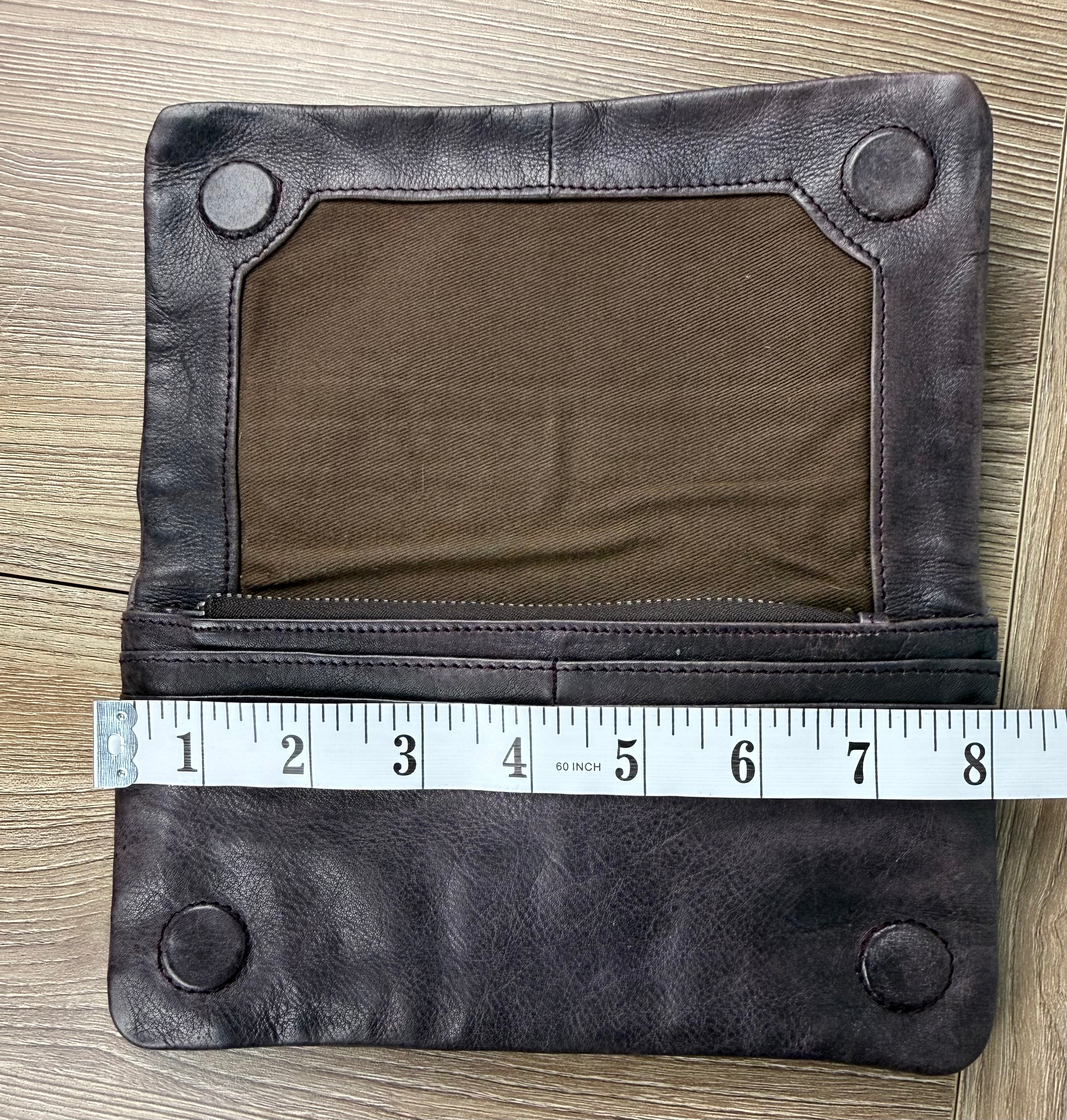 Latico Leathers best selling Terry Leather Wallet measuring 8" 
