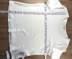 Laura Petites  Pearl Neckline Top measuring 40" bust and 23" shoulder to hem 