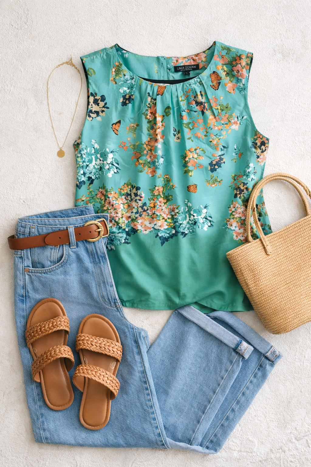 Linea Domani Sleeveless Blouse at Blue Sparrow Shop lifestyle photo 