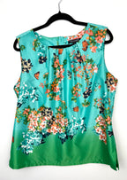 Linea Domani sleeveless floral blouse on hanger