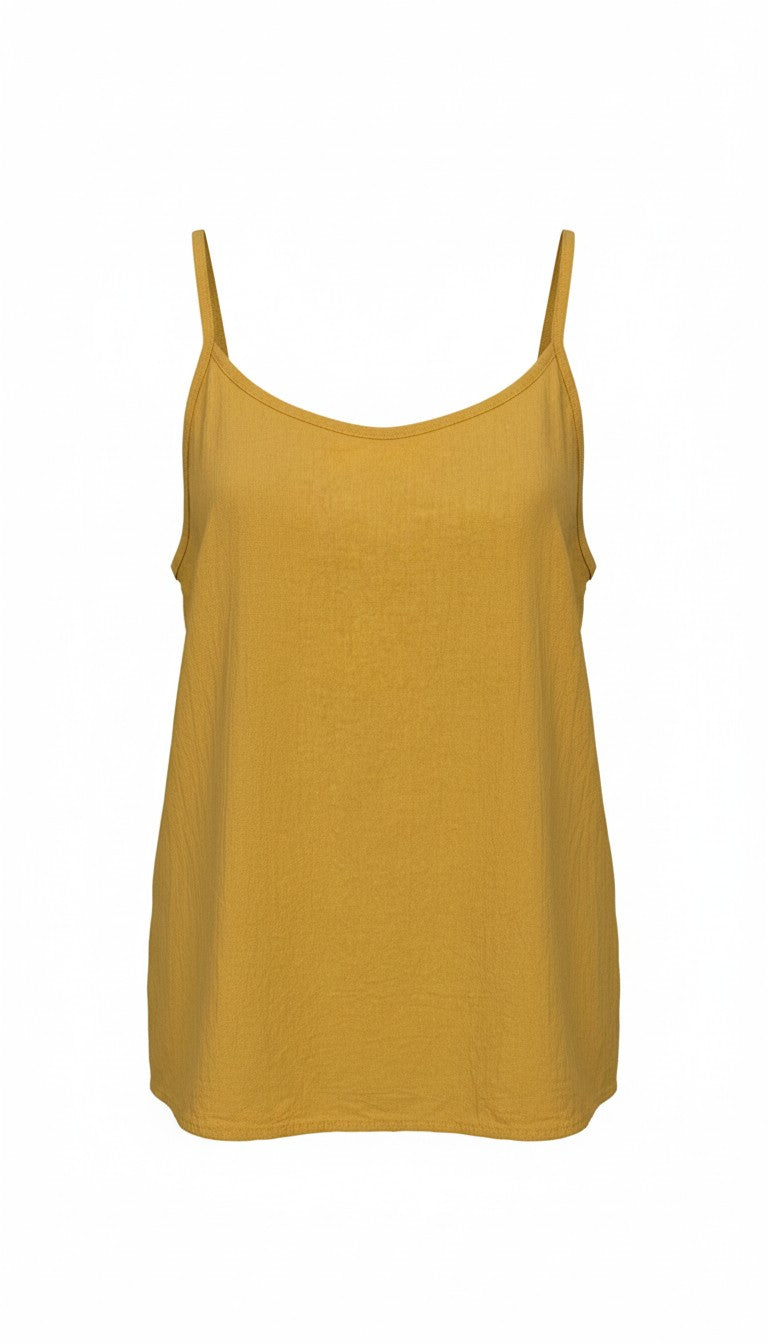  Linen-Cotton Blend Spaghetti Strap Cami | Size M at Blue Sparrow Shop