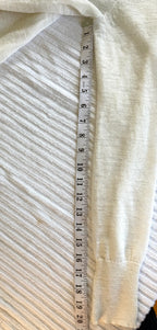 Linen Blend J.CREW Lightweight Cardigan | Size M at Blue Sparrow Shop measuring 20" sleeve