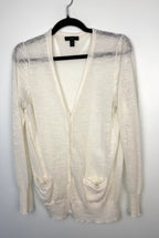Linen Blend J.CREW Lightweight Cardigan | Size M at Blue Sparrow Shop on hanger